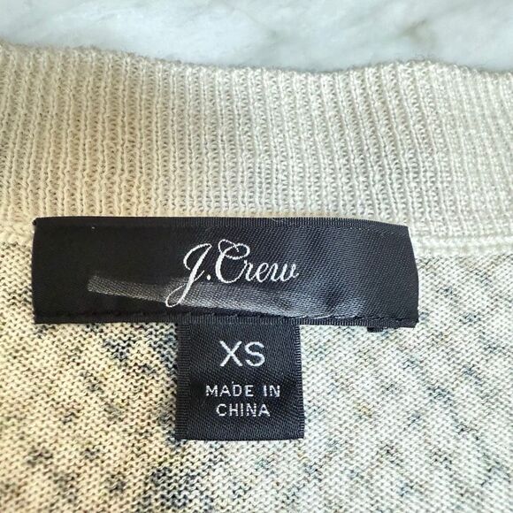 J. Crew 100% wool Tippi Snake Print Sweater size XS - Picture 6 of 9